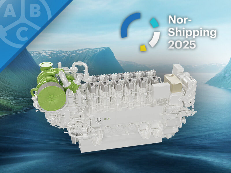 Nor-Shipping marks the Norwegian debut of ABC’s future-proof, fuel-flexible Evolve 6E23 engine