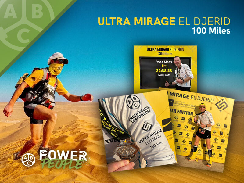 Power People in actie: collega Yves schittert tijdens Ultra Mirage El Djerid 2026
