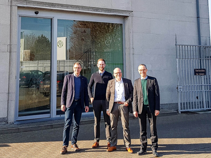 Infrabel delegation visits ABC factory
